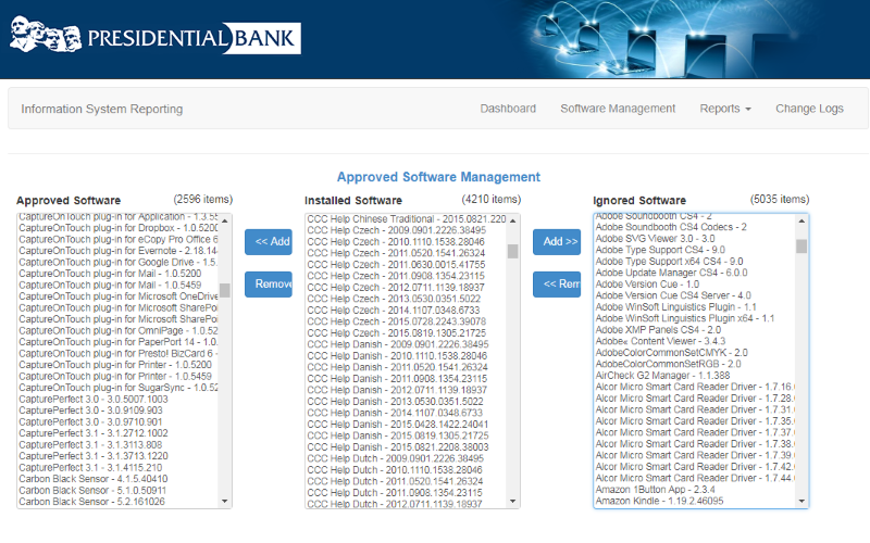 custom intranet application