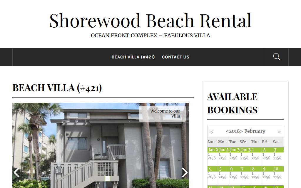 Portfolio Shorewood Beach Rental